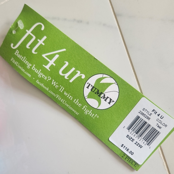 🆕️ Fit 4 U Innovative Swim Solutions Tankini and Bottom Swimwear Set Sz 22W - Picture 3 of 16